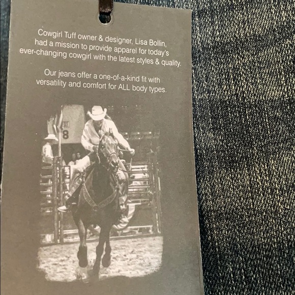 Cowgirl Tuff cheetah & Aztec print jeans. NWT - Picture 9 of 9